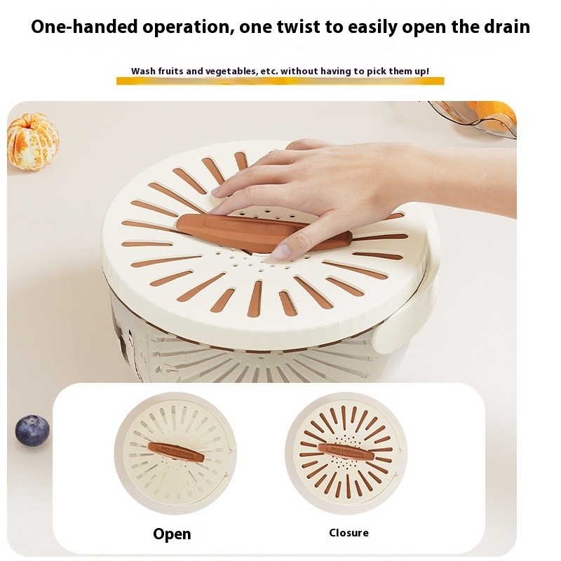 Multifunctional Fruit and Vegetable Washing Bowl