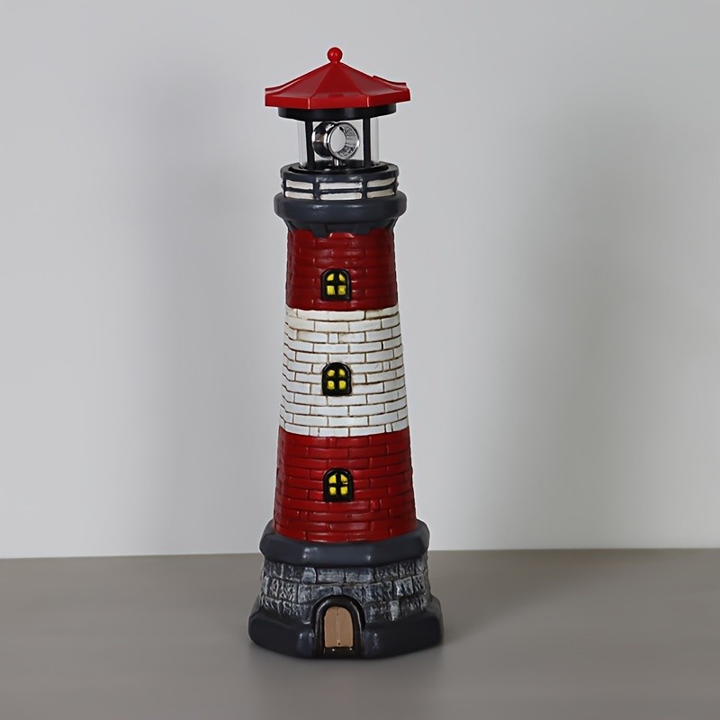 Solar Lighthouse Illuminated Garden Beacon