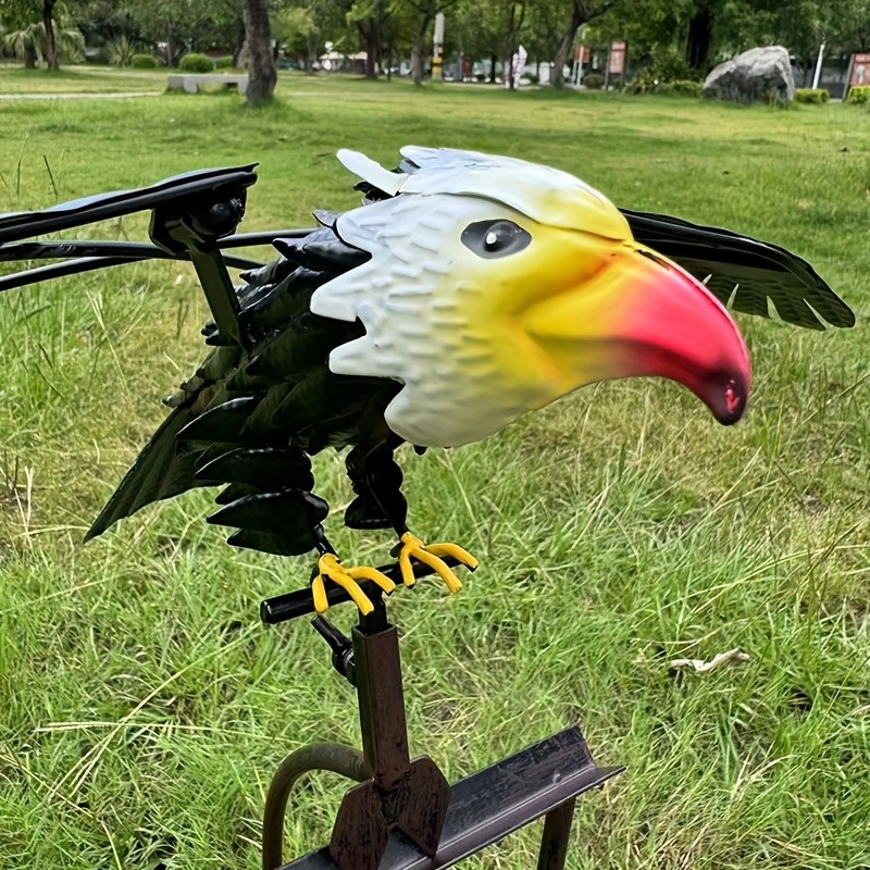 Flying Eagle Wind Spinners with Realistic Metal Wings