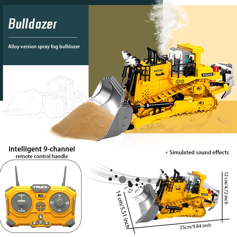 Boys' Remote-Controlled Excavator Toy  Big Build Fun. Real Construction Action.