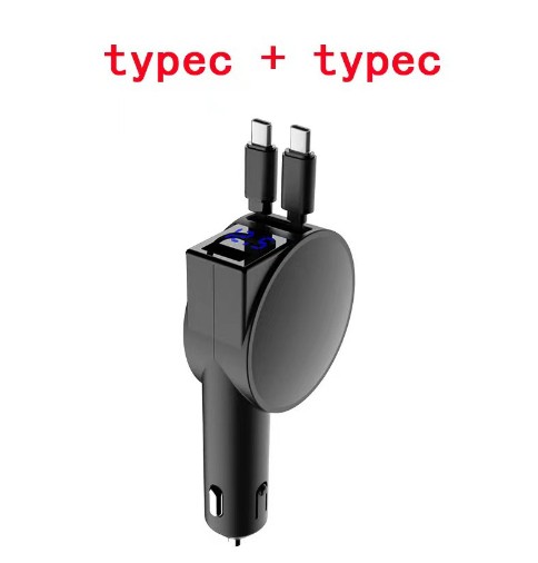 3-in-1 Retractable Fast Charging Car Adapter