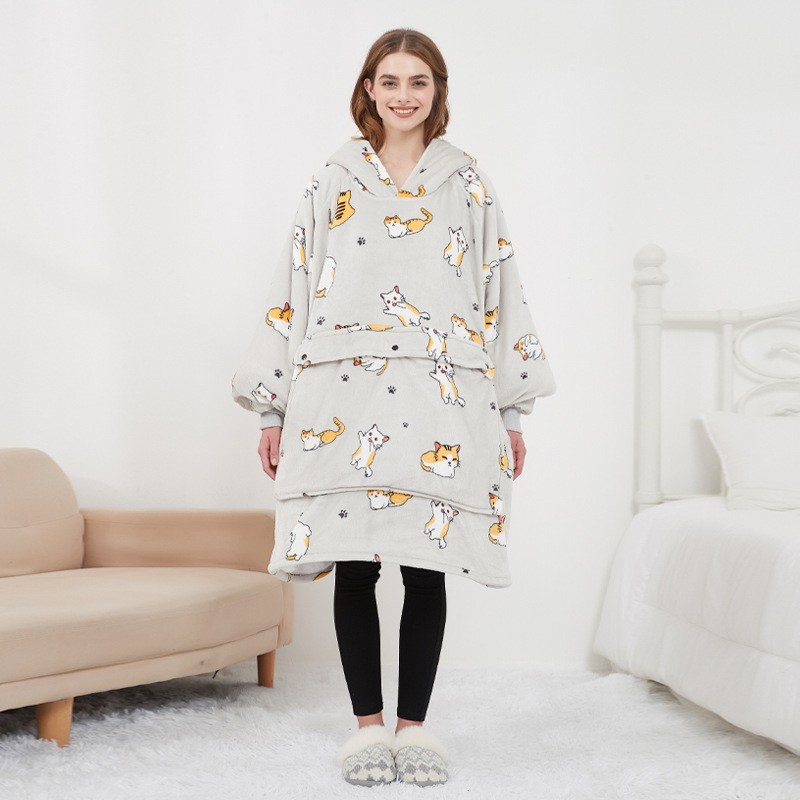 Heated Hoodie Blanket