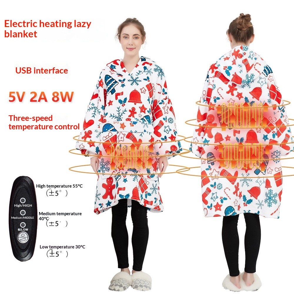 Heated Hoodie Blanket