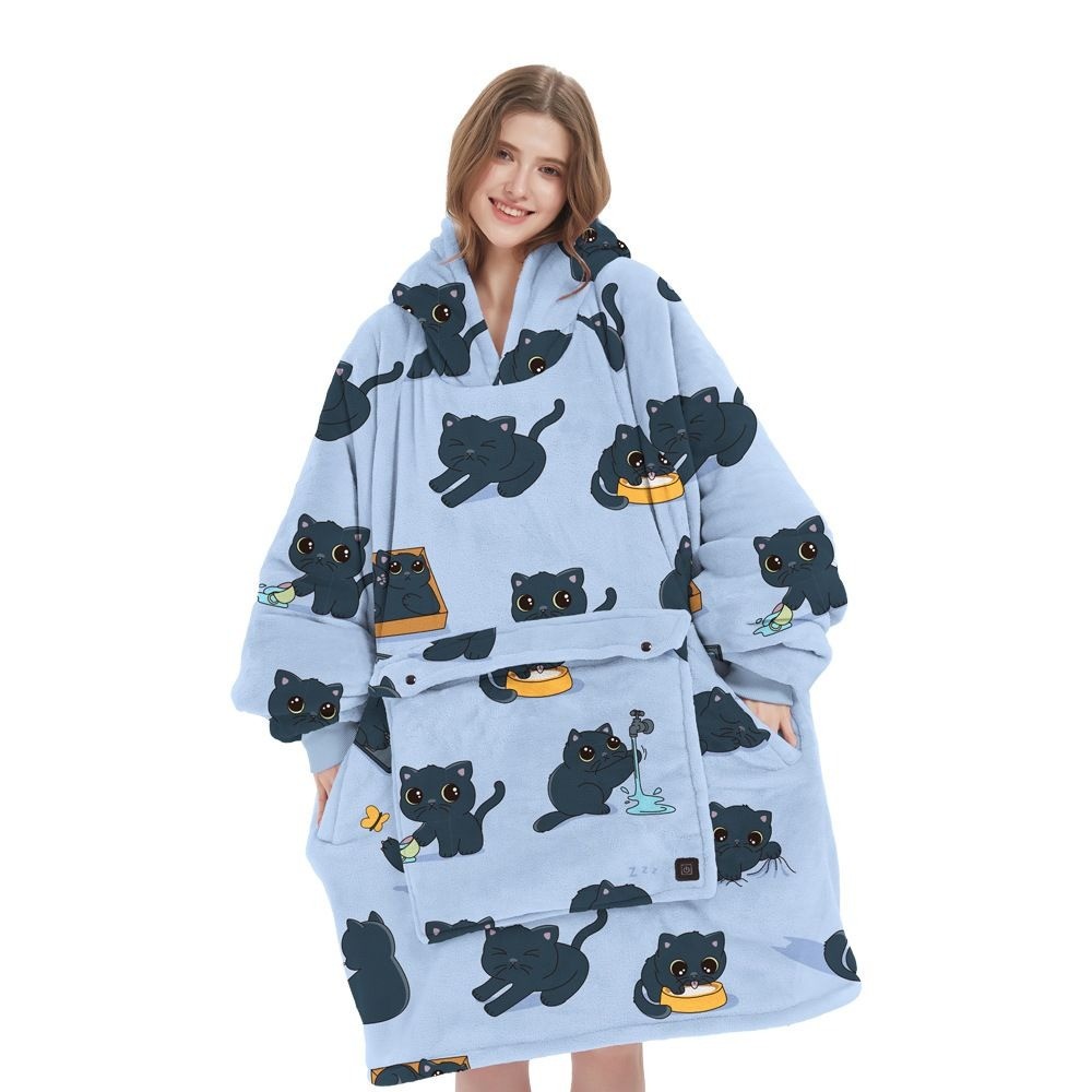 Heated Hoodie Blanket
