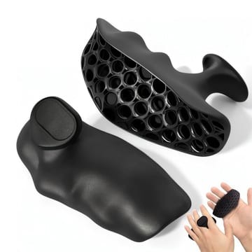 Rubber Gym Grips Fingerless Workout Gym Gloves