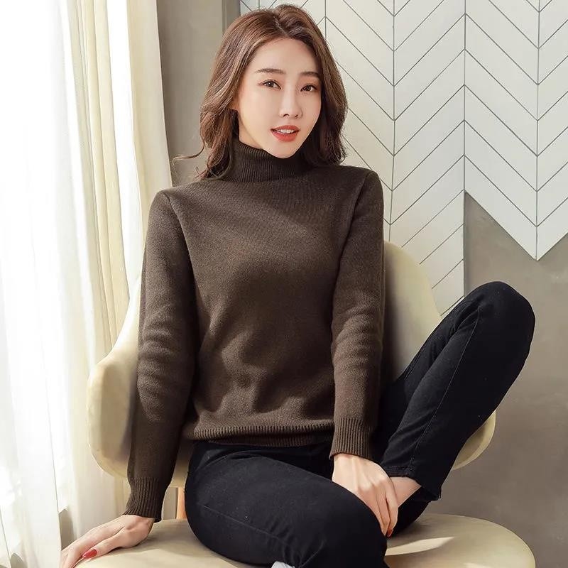 Winter Fleece Thick Knitted Bottoming Shirt