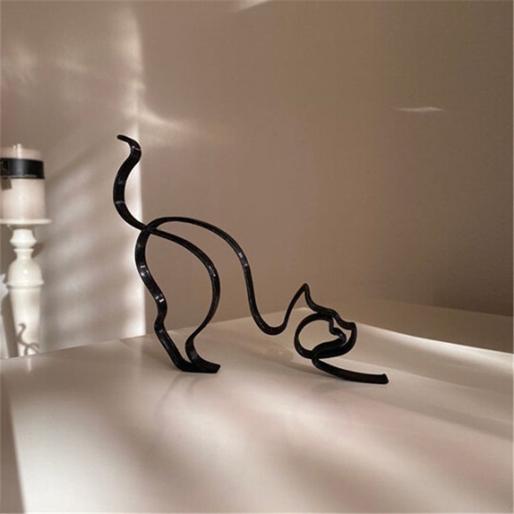 Dog Breed Line Art Sculpture