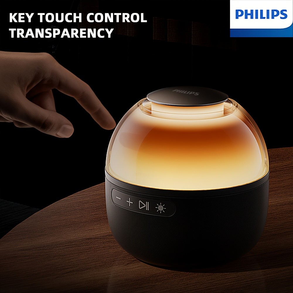 Philips Wireless Speaker Lamp with Low-Alarm, Type-C & Bass