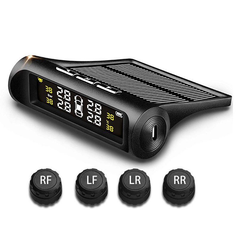 Solar Power Car Tire Pressure Monitoring Tool