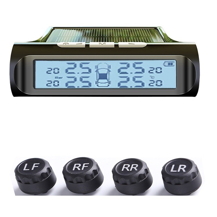 Solar Power Car Tire Pressure Monitoring Tool