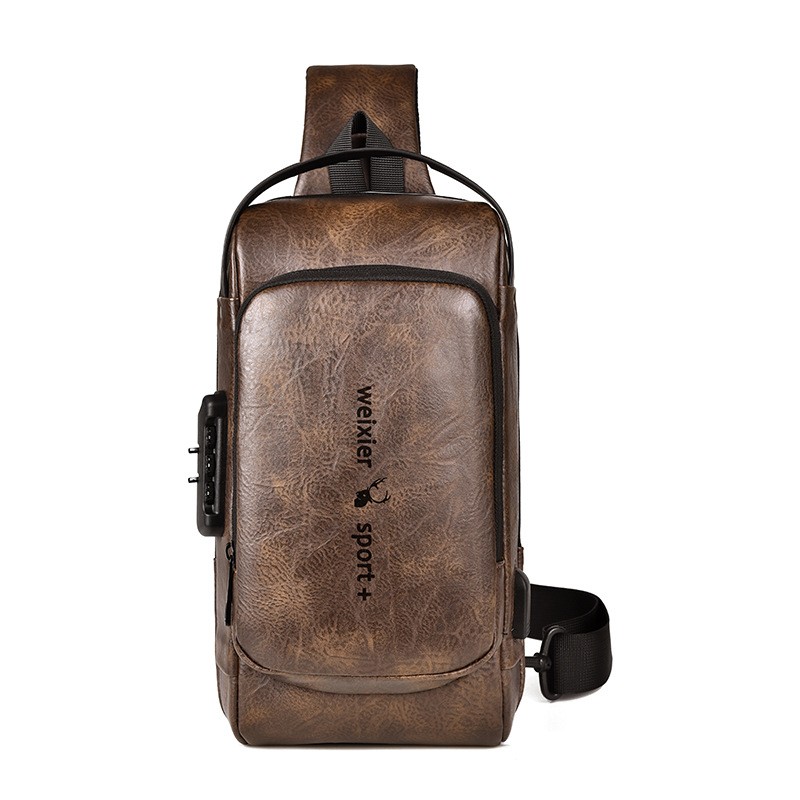 Anti-Theft USB Charging Crossbody Backpack