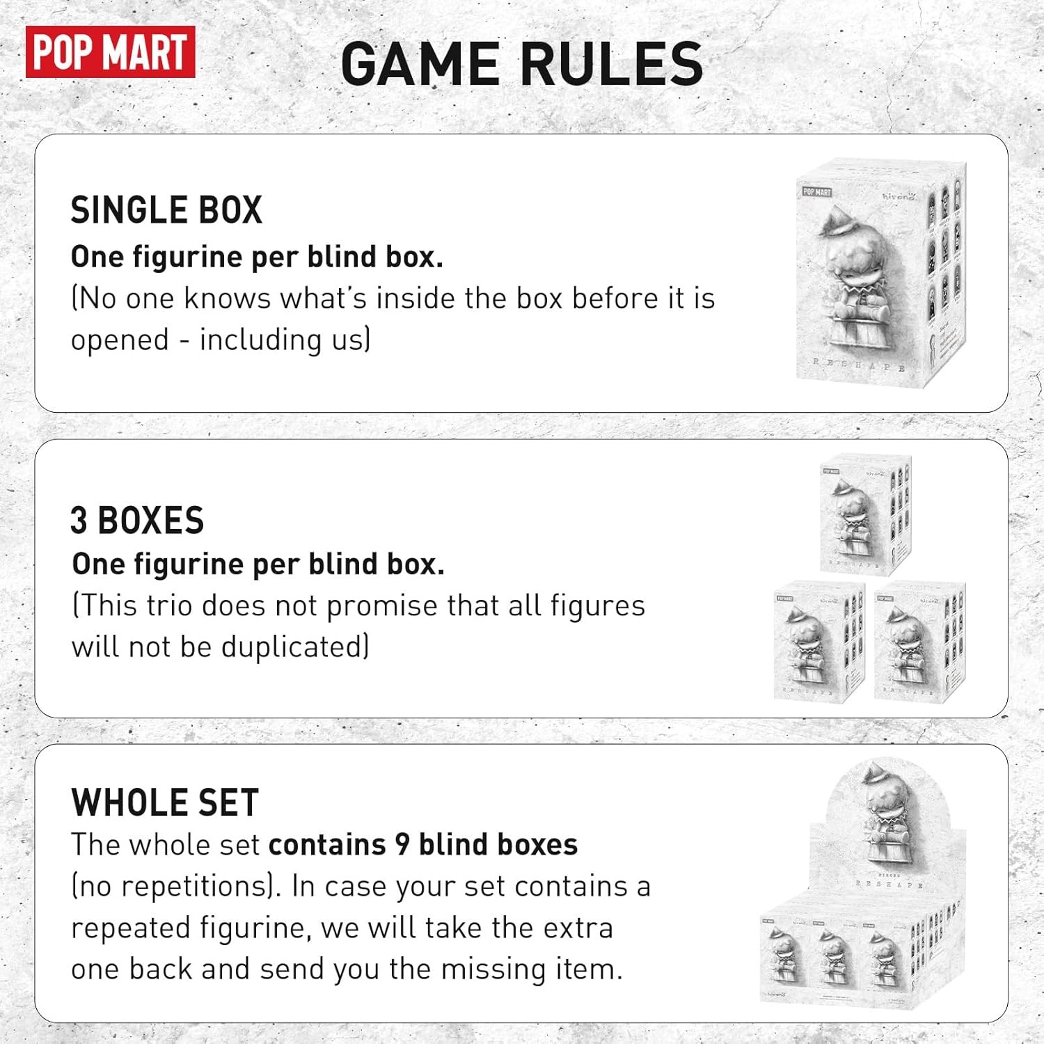 POP MART HIRONO Remodel Series Blind Box Action Figures