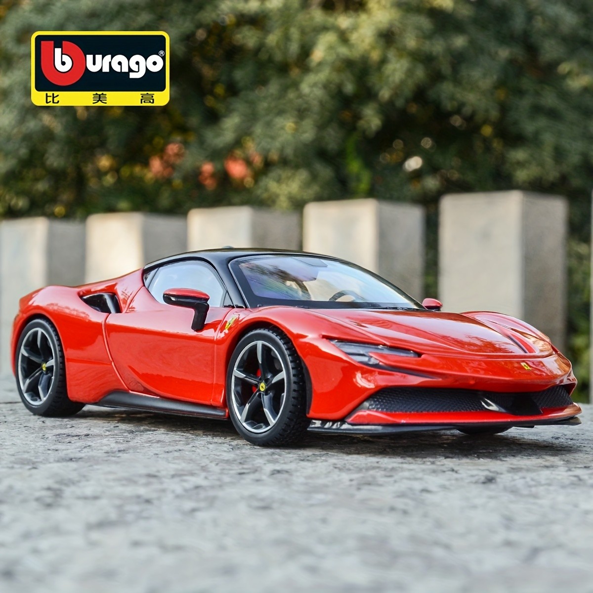 Burago 1:24 Scale Ferrari SF90 Stradale Diecast Model Car