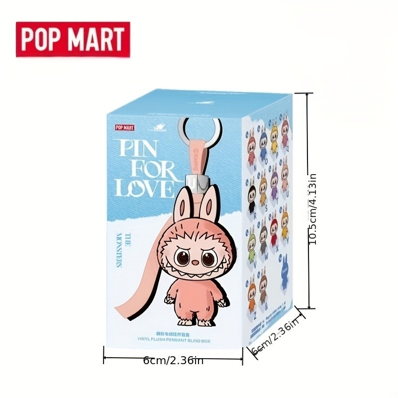 POP MART THE MONSTERS Labubu PIN for LOVE Series Mystery Box