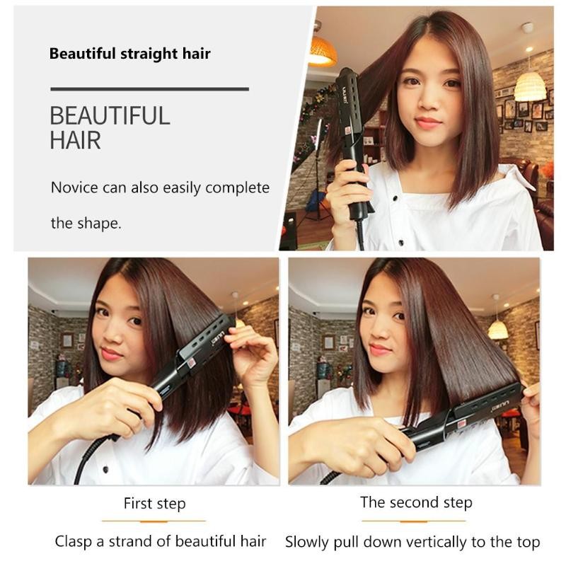 Four Gear Ceramic Tourmaline Ionic Flat Iron Hair Straightener