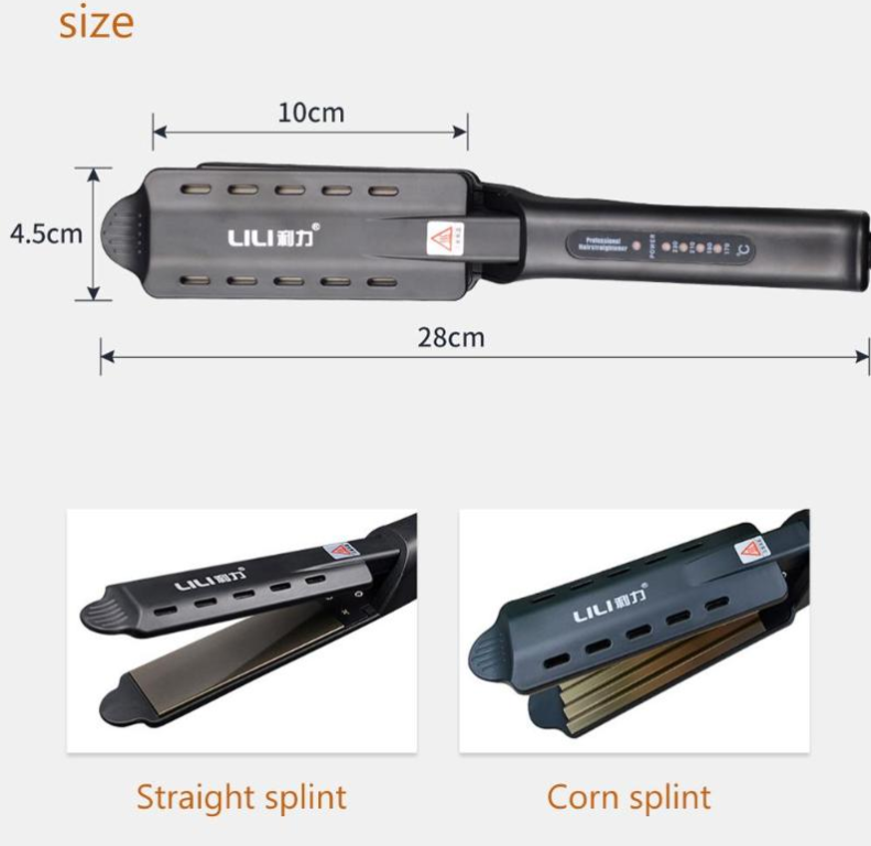 Four Gear Ceramic Tourmaline Ionic Flat Iron Hair Straightener