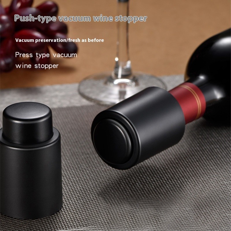 Stainless Steel Press Type Wine Stopper