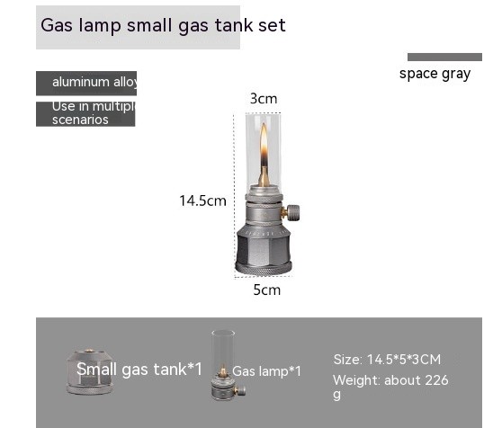 Refillable Gas Lantern Retro Candle light