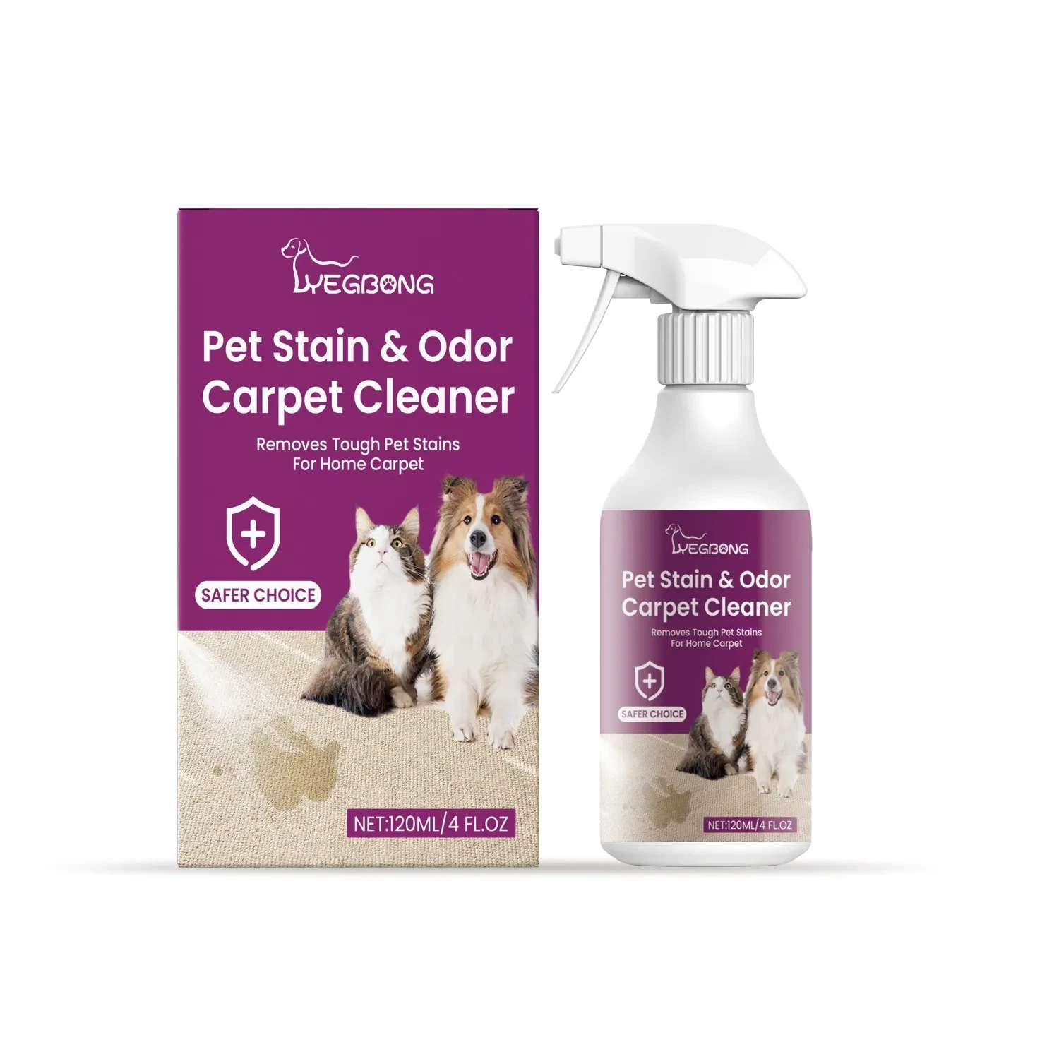 Yegbong Pet Stain & Odor Carpet Cleaner