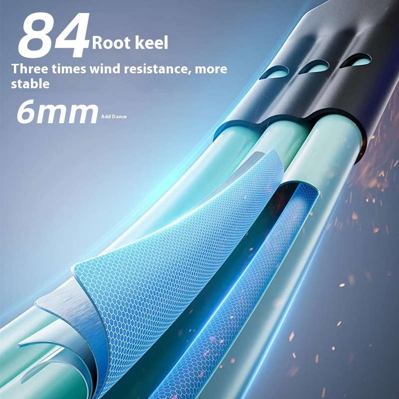 Sturdy Windproof Reflective Safety Ring Buckle Umbrella
