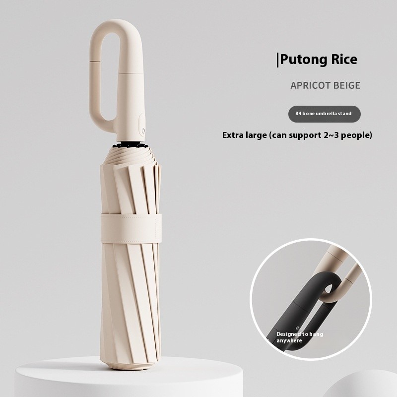 Sturdy Windproof Reflective Safety Ring Buckle Umbrella