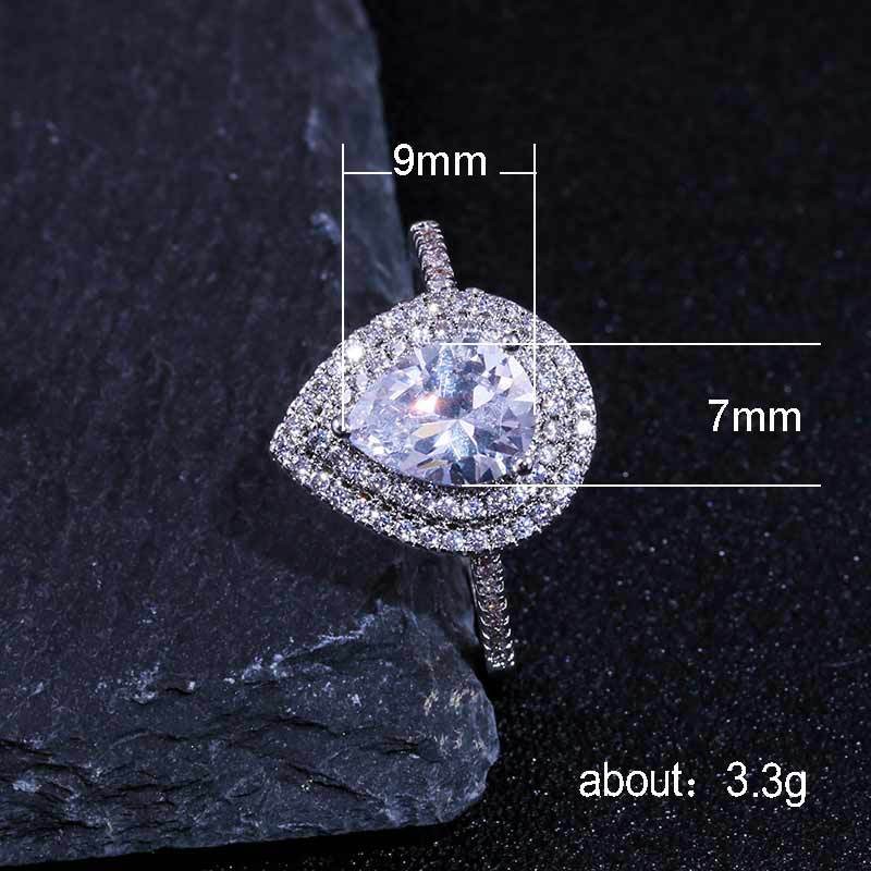 Water Drop Wedding Ring