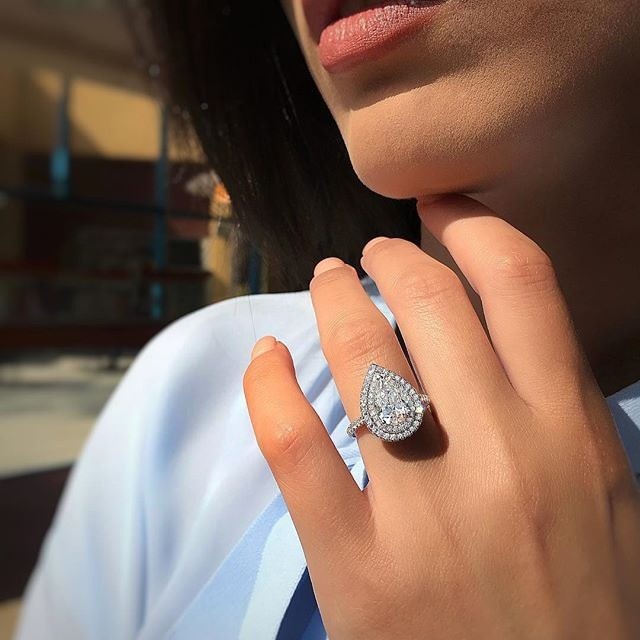 Water Drop Wedding Ring