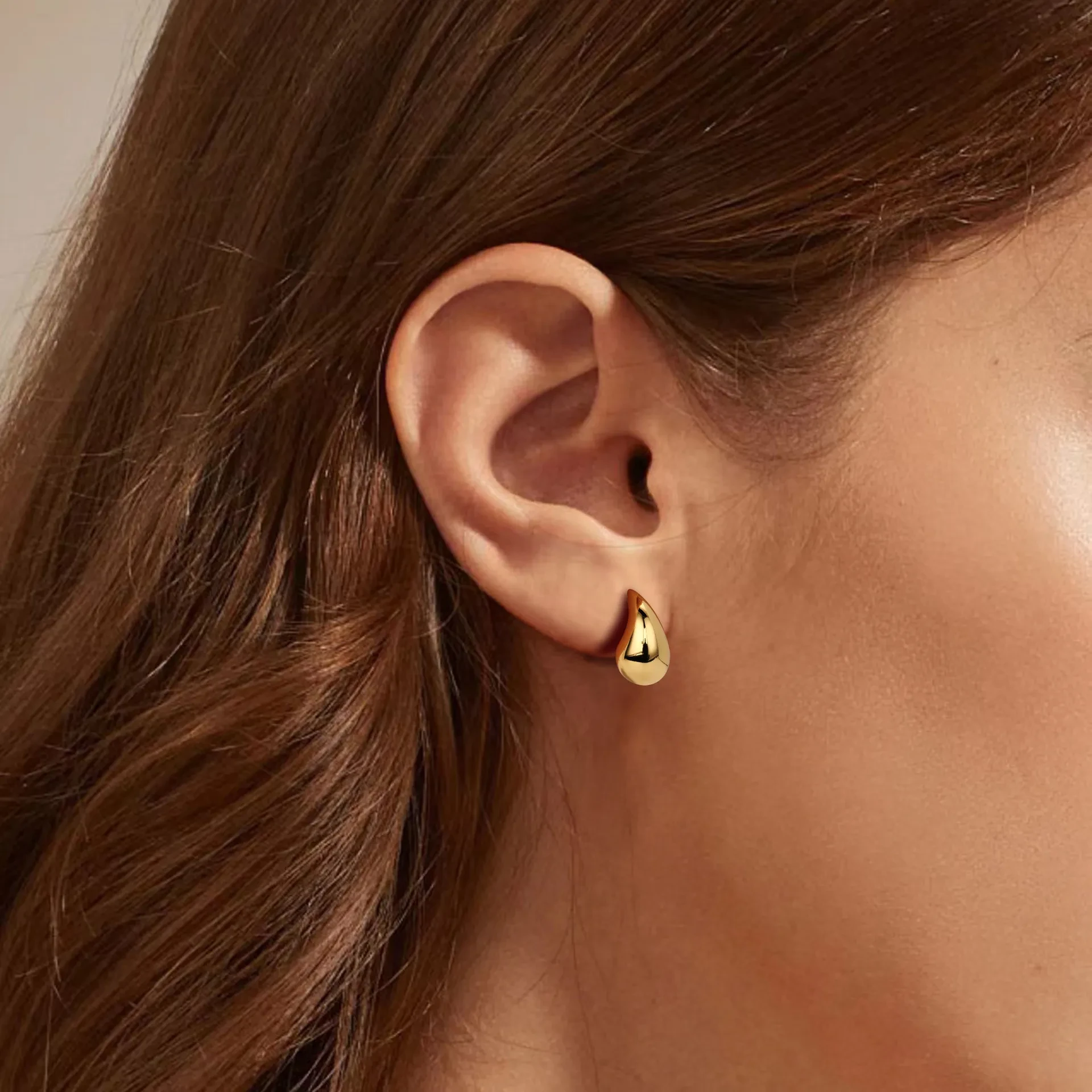 Simple Chunky Waterdrop Earrings