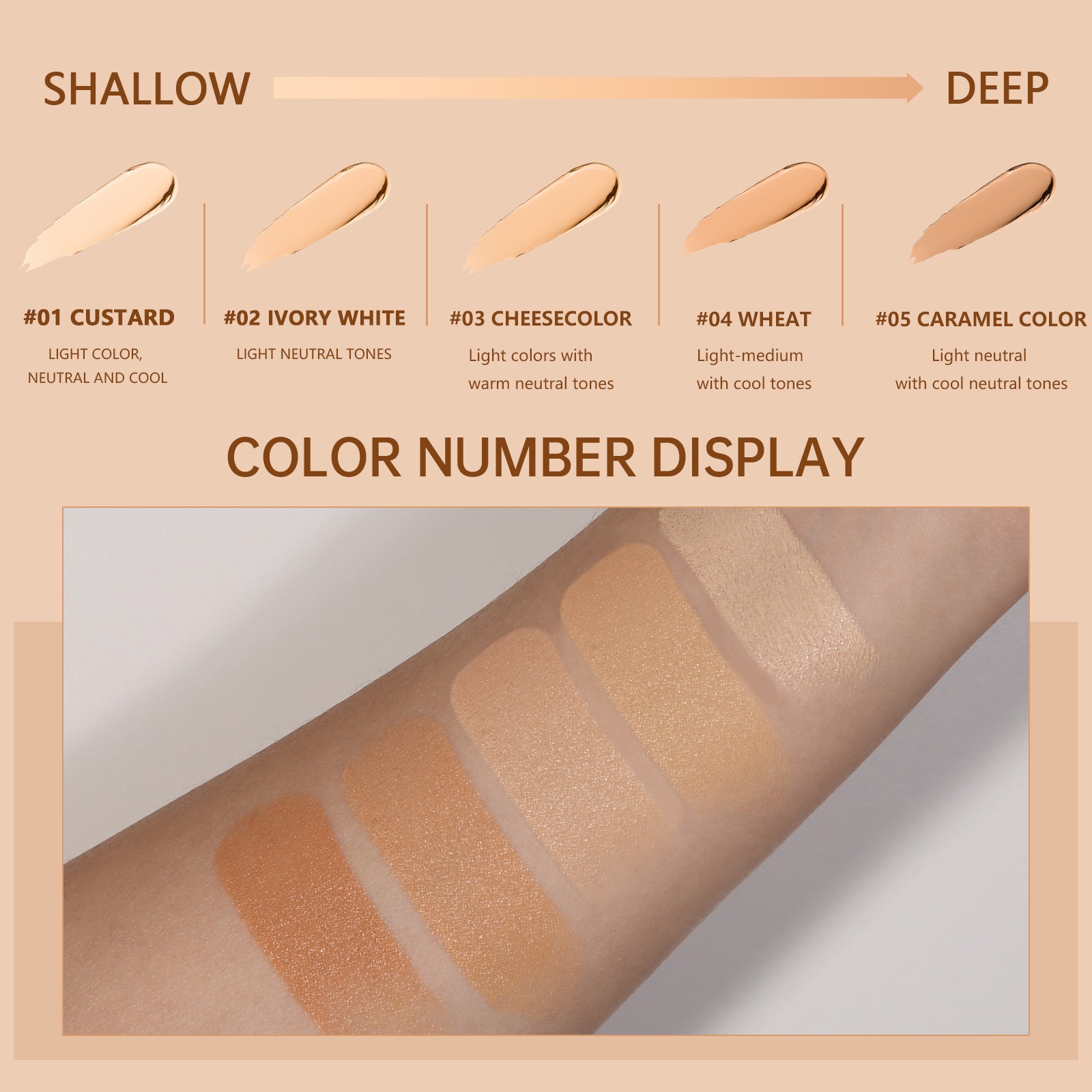 Liquid Concealer Foundation Cream