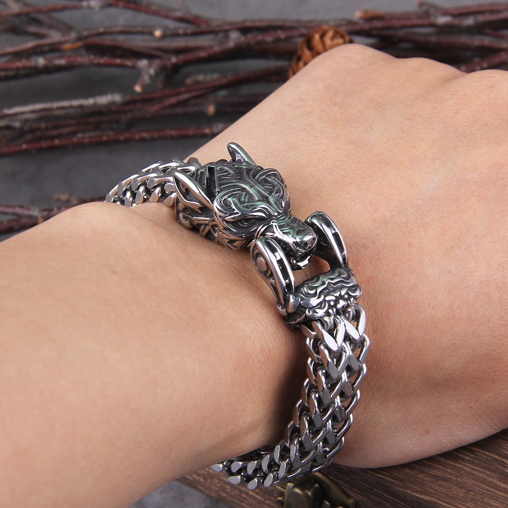 The Midgard Serpent Stainless Steel Bracelet