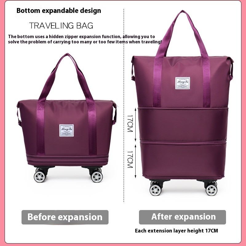 Wheels Foldable High Capacity Bag