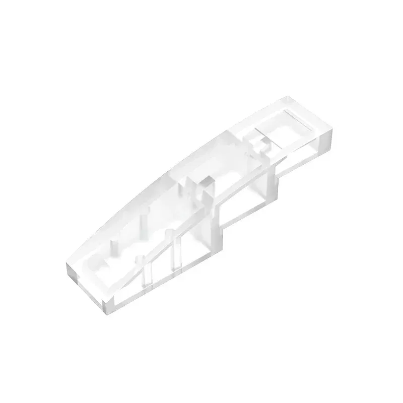 Color: Chocolate - Gobricks GDS-658 Slope, Curved 4 x 1 compatible with lego 11153 61678 pieces of children's DIY Educational Building Blocks