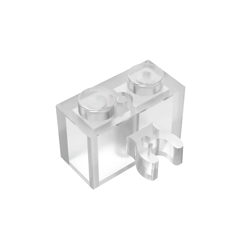 Color: Dark Khaki - Gobricks GDS-651 BRICK 1X2 W. HORIZONTAL HOLDER compatible with lego 95820 30237 children's DIY Educational Building Blocks