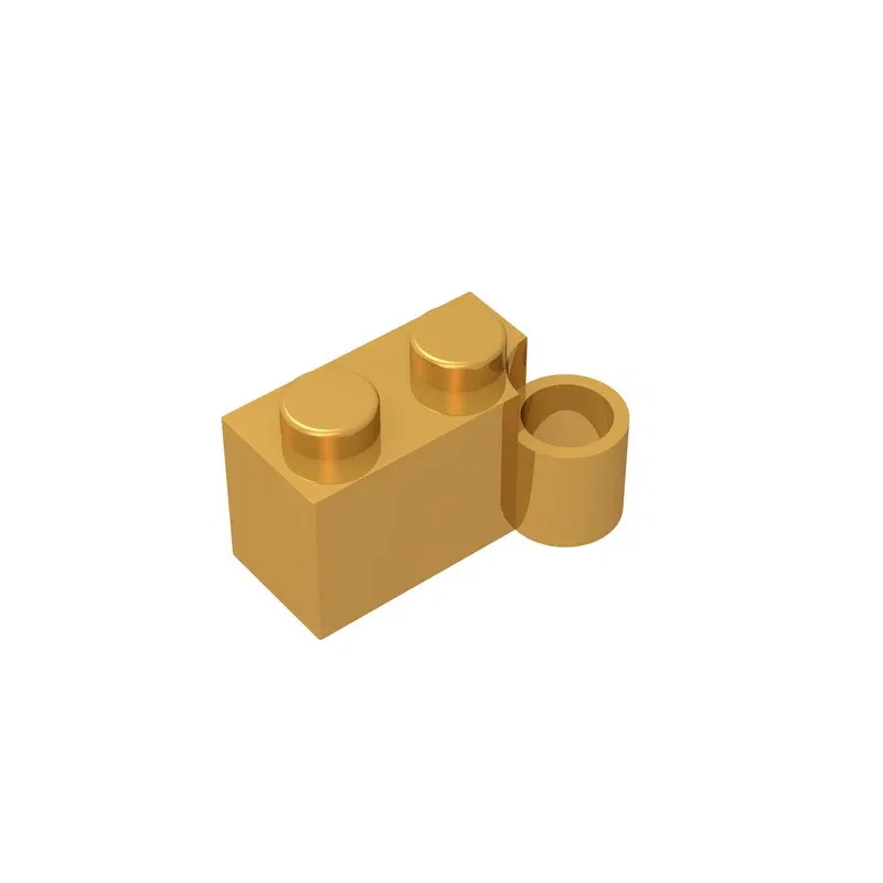 Color: Clear - Gobricks GDS-809 HINGE 1X2 LOWER PART compatible with lego 3831 children's DIY Educational Building Blocks Technical