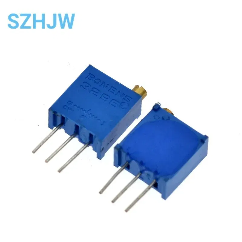 Resistance: 1M Ohm - 10PCS 3296 potentiometer Kit High Precision 3296W Variable Resistor 100R -1M 200R 500R 1k 2k 5K 10K 20K 50K 100K 200k 500k