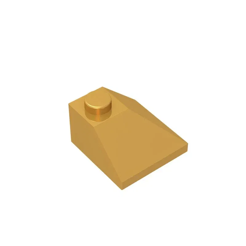 Color: Light Grey - Gobricks GDS-621 CORNER BRICK 2X2/45 OUTSIDE compatible with lego 3045 children's DIY Educational Building Blocks