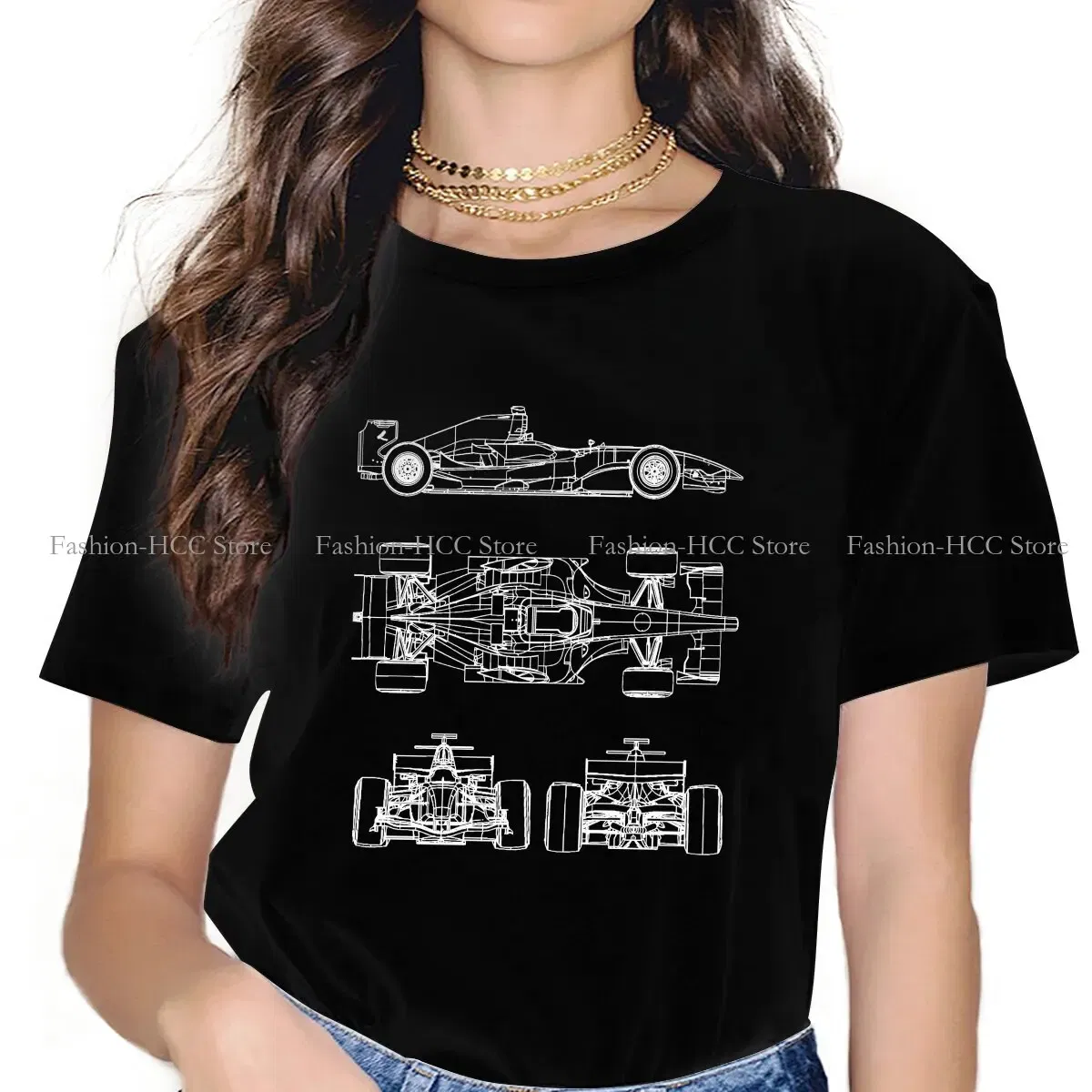 Color: WHITE, Size: XXXL - Race Car Project Special Polyester TShirt Formulate 1 Top Quality Creative Clothes T Shirt Stuff