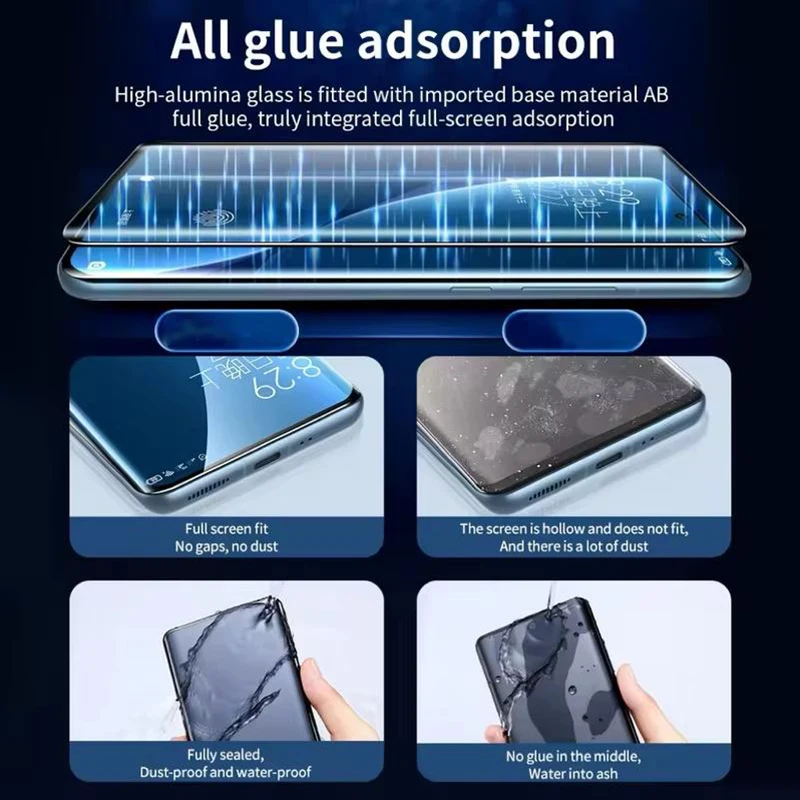 Color: Lucent, Bundle: Bundle 19, Material: High Definition - Full Glue Protective Film For VIVO X200 X100 Pro Screen Protector vivo X200Pro x100 Ultra Full Screen Cover 9H HD Tempered Glass