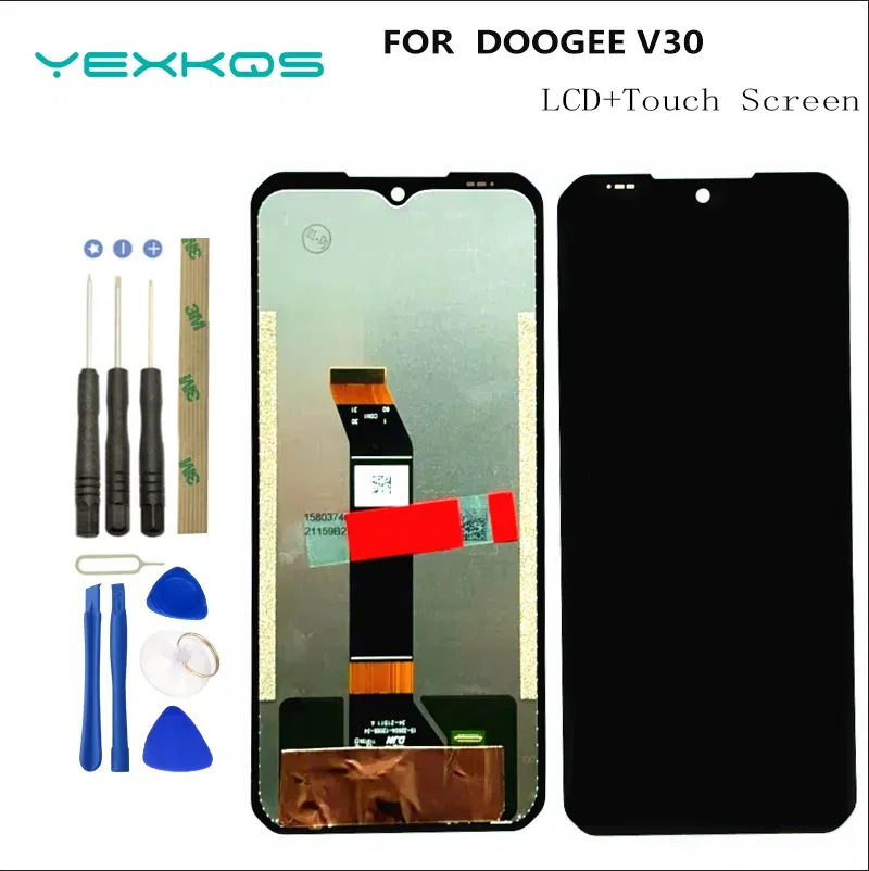 Color: Red Ash - New Original For DOOGEE V30 V30T V30Pro V31 GT S100 Pro S110 V Max S108LCD Display+Touch Screen Display Module RepairReplacement