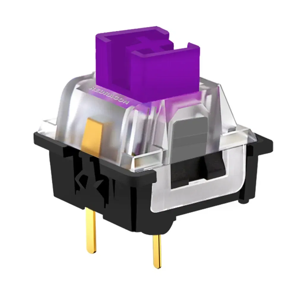 Color: Navy Blue, Axis Body: Brown Switch - REDRAGON SMD RGB MX Switch 3Pin Clicky Linear Tactile Silent Red Blue Black Brown Purple Switche For Backlit Mechanical Keyboard
