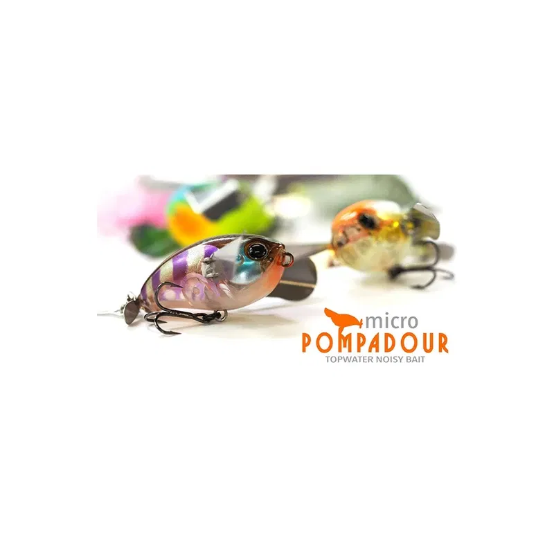 Color: Pink - luretv Japanese JACKALL SAME STYLE MICRO POMPADOUR Small Water Cicada 6.5g