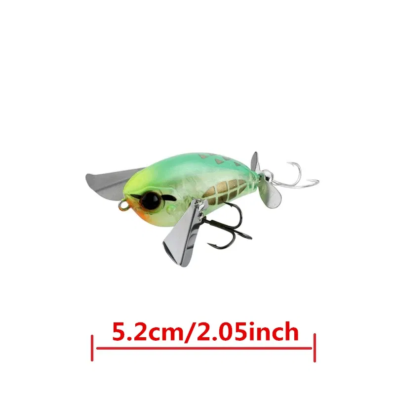 Color: Pink - luretv Japanese JACKALL SAME STYLE MICRO POMPADOUR Small Water Cicada 6.5g