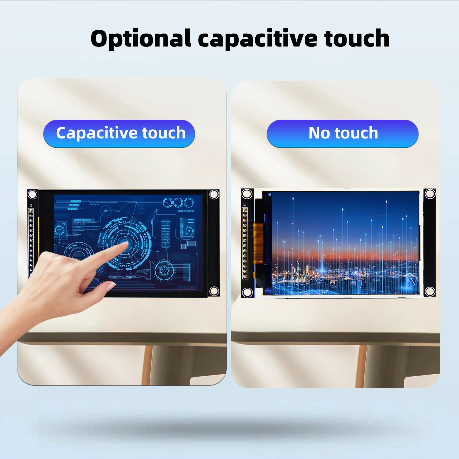 Color: green - 3.5 inch SPI TFT LCD Screen Colorful IPS capacitive Touch Display Module ST7796 320*480 IPS For Esp32&arduino