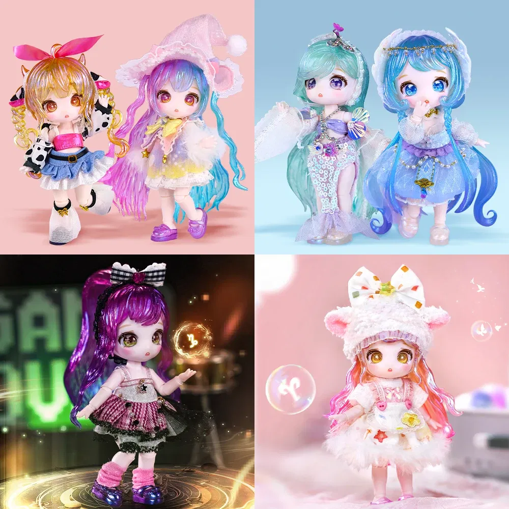Color: Blue - ICY DBS Dream Fairy Season 2 Constellation Maytree OB11 Doll BJD collectible Cute Animal 13cm SD Gift