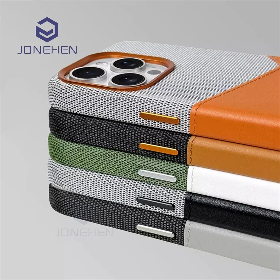 Color: Beige, Material: TPU - For Magsafe Card Holder Leather Case For iPhone 16 15 13 12 17 Pro Max 14 Plus Pocket Wireless Charge Alloy Lens Magnetic Cover