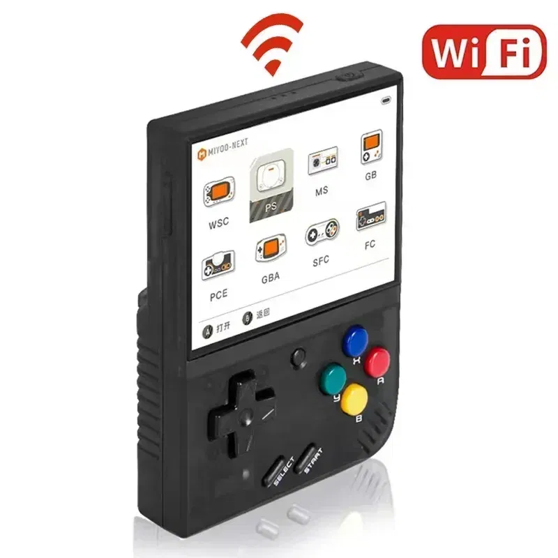 Color: Blue, Bundle: Bundle 3 - MIYOO Mini Plus Portable Retro Handheld Game Console V2 Mini+ IPS Screen Classic Video Game Console Linux System Children's Gift