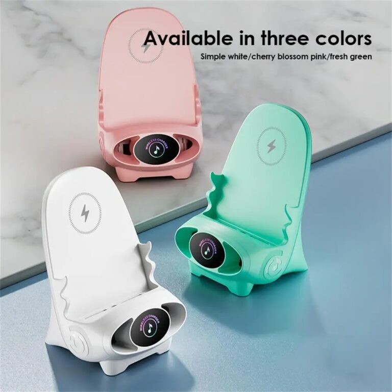 Multi-function fast charge wireless mini chair phone stand