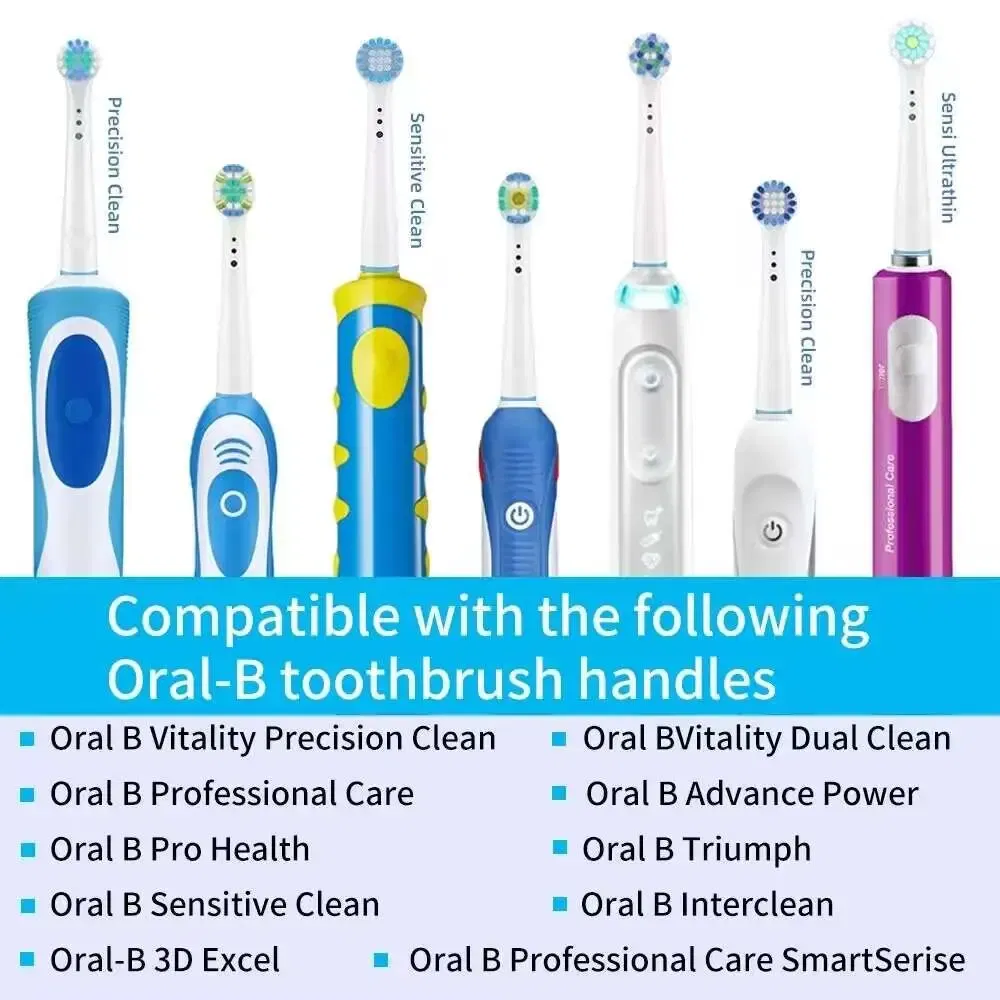 Color: army green - Toothbrush Replacement Heads Refill for Oral B Electric Toothbrush Pro1000 Pro 3000 Pro5000 Pro7000 Vitality Floss Action