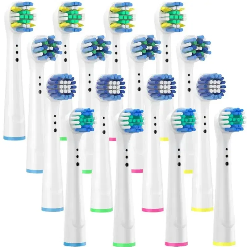 Color: army green - Toothbrush Replacement Heads Refill for Oral B Electric Toothbrush Pro1000 Pro 3000 Pro5000 Pro7000 Vitality Floss Action