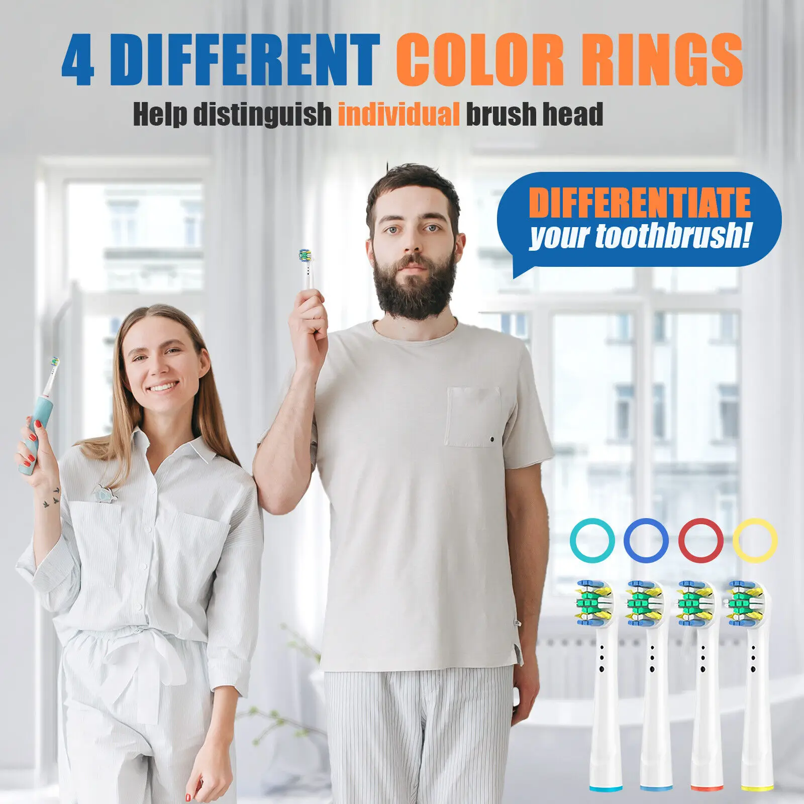 Color: army green - Toothbrush Replacement Heads Refill for Oral B Electric Toothbrush Pro1000 Pro 3000 Pro5000 Pro7000 Vitality Floss Action
